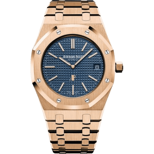 Royal Oak Extra-Thin Pink Gold / Blue