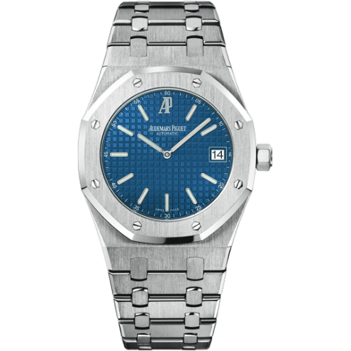 Royal Oak Extra-Thin Stainless Steel / Blue