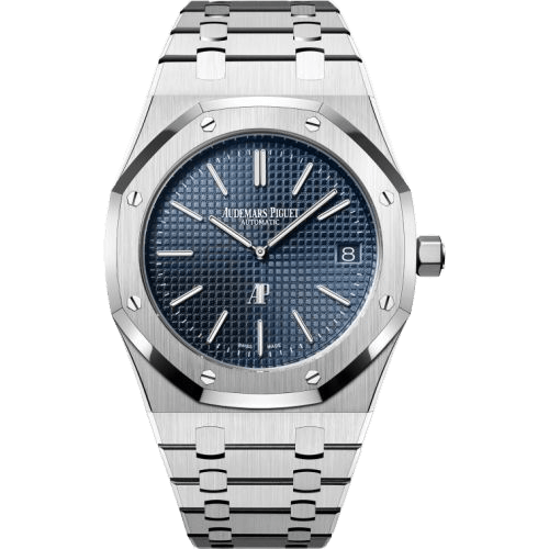 Royal Oak Extra-Thin Stainless Steel / Blue
