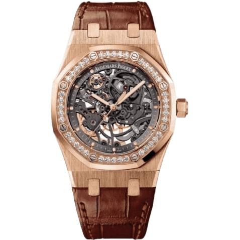 Royal Oak 15306 Openworked Selfwinding Pink Gold / Diamond