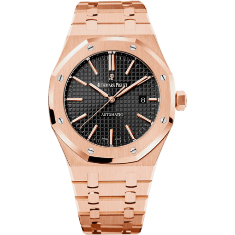Royal Oak 15400 Pink Gold / Black