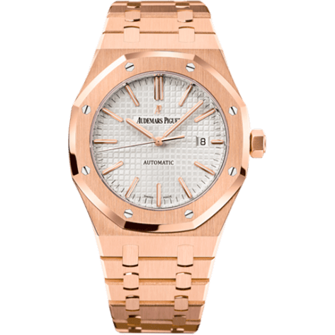Royal Oak 15400 Pink Gold / Silver