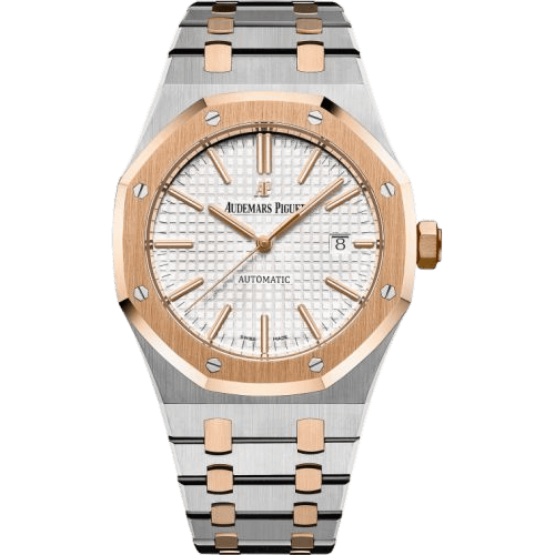 Royal Oak 15400 Stainless Steel / Pink Gold / Silver