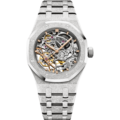 Royal Oak 41 Double Balance Wheel Openworked Frosted White Gold
