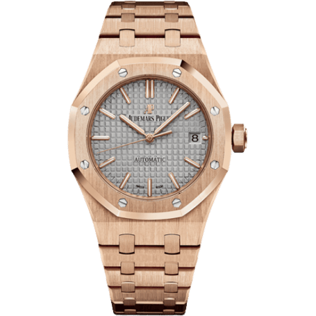 Royal Oak 15450 Selfwinding Pink Gold / Grey