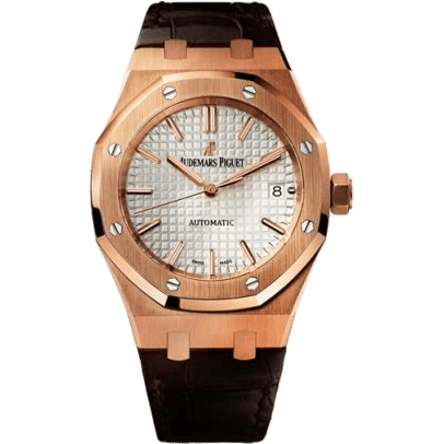 Royal Oak 15450 Selfwinding Pink Gold / Silver / Strap
