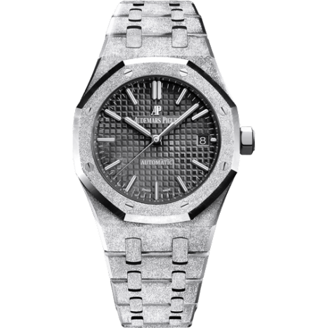 Royal Oak 15454 Selfwinding Frosted White Gold / Black