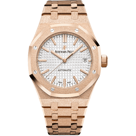 Royal Oak 15454 Selfwinding Frosted Pink Gold / Silver