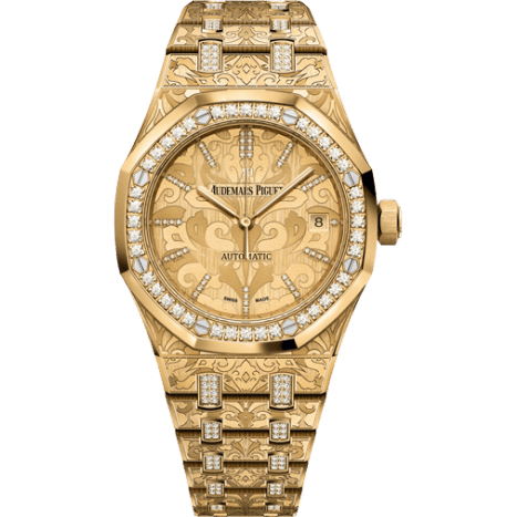 Royal Oak 15456 Selfwinding Yellow Gold / Cashmere