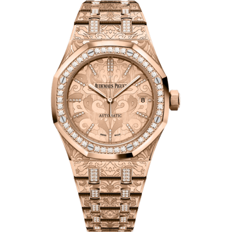 Royal Oak 15456 Selfwinding Rose Gold / Cashmere