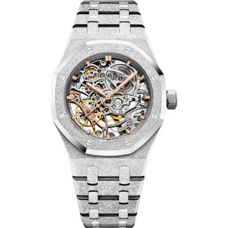 Royal Oak 37 Double Balance Wheel Openworked Frosted White Gold