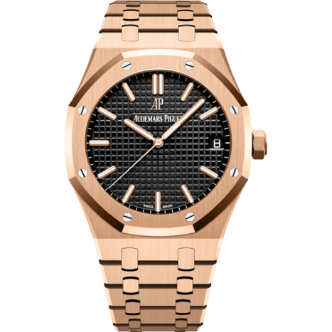 Royal Oak 15500 Pink Gold / Black