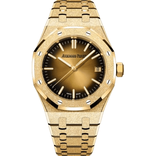 Royal Oak Selfwinding 37 Frosted Yellow Gold / Smoked Champagne