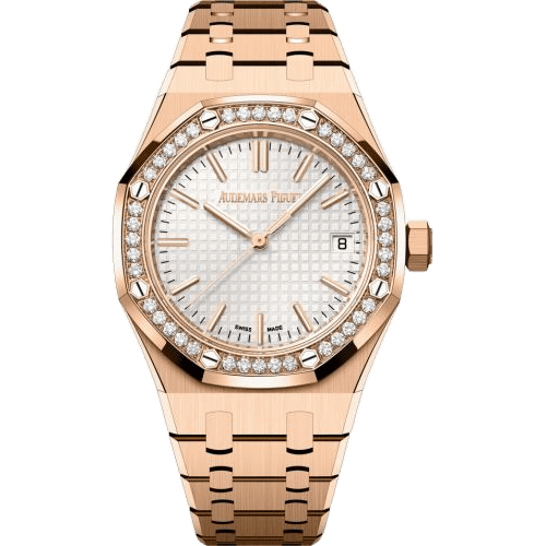 Royal Oak Selfwinding 37 Pink Gold - Diamond / Silver / 50th Anniversary