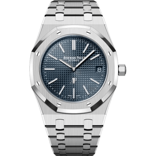 Royal Oak Extra-Thin Stainless Steel / Blue