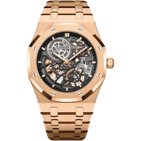 Royal Oak Extra-Thin Openworked Pink Gold / 50th Anniversary