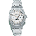 RoyalOak 25594 Moon Phase Stainless Steel / White