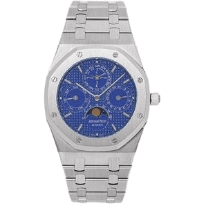Royal Oak 25820 Perpetual Calendar Platinum / Blue