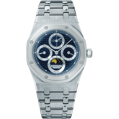 Royal Oak Perpetual Calendar Stainless Steel / Platinum / Dark Blue