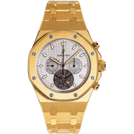 Royal Oak Tourbillon Chronograph Yellow Gold / Silver