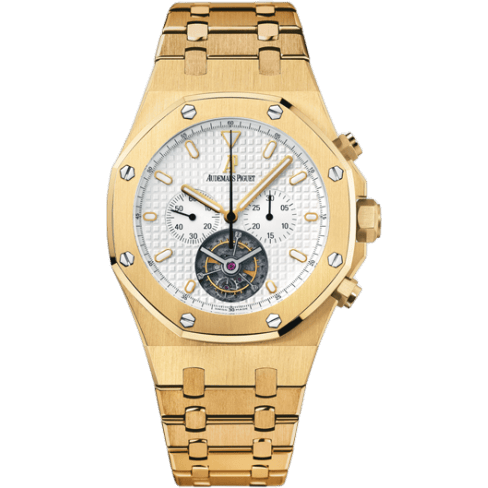 Royal Oak Tourbillon Chronograph Yellow Gold / Silver