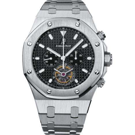 Royal Oak Tourbillon Chronograph Stainless Steel / Black / Bracelet