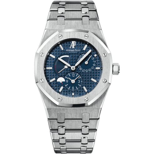 Royal Oak Dual Time Stainless Steel / Blue