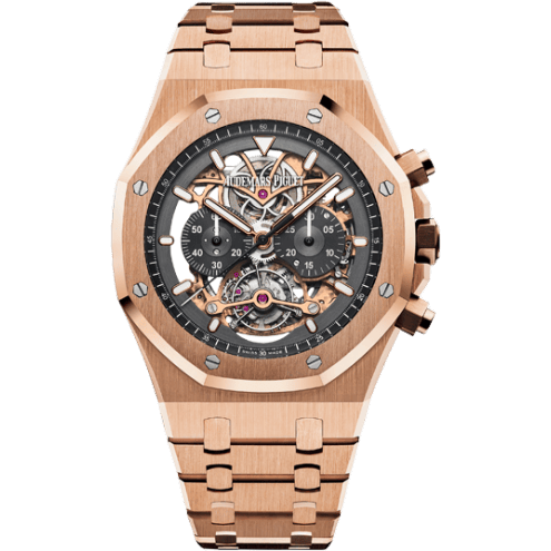 Royal Oak Tourbillon Chronograph Openworked Pink Gold / Bracelet