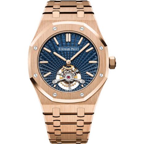Royal Oak Ultra Thin Tourbillon Pink Gold / Blue Evolutive