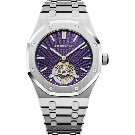 Royal Oak Ultra Thin Tourbillon Stainless Steel / Plum Evolutive