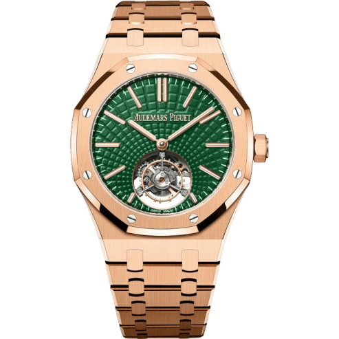 Royal Oak Self-Winding Flying Tourbillon Pink Gold / Green