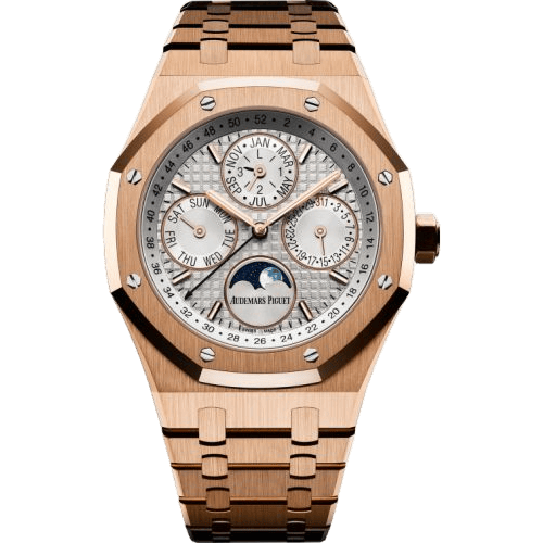 Royal Oak Perpetual Calendar 41 Pink Gold / Silver