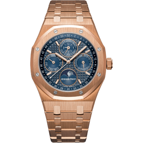 Royal Oak Perpetual Calendar 41 Pink Gold / Blue