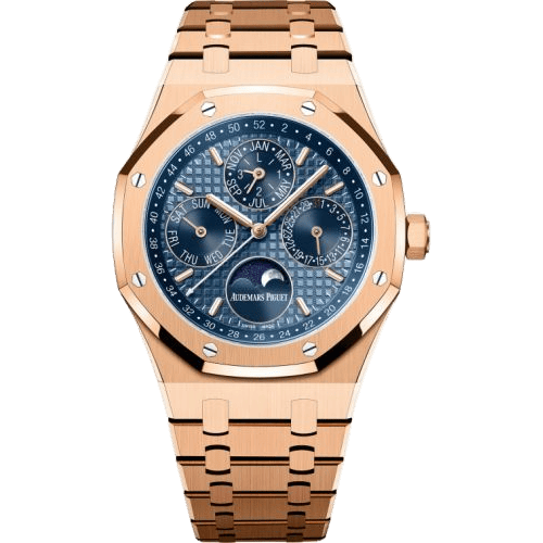 Royal Oak Perpetual Calendar 41 Pink Gold / Blue