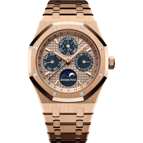Royal Oak Perpetual Calendar 41 Pink Gold / Blue