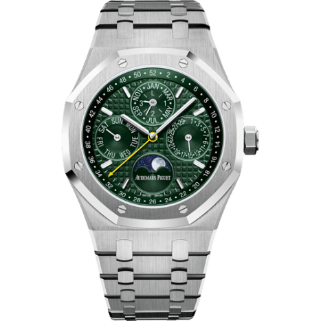 Royal Oak Perpetual Calendar 41 Stainless Steel / Green / Unique Timepieces
