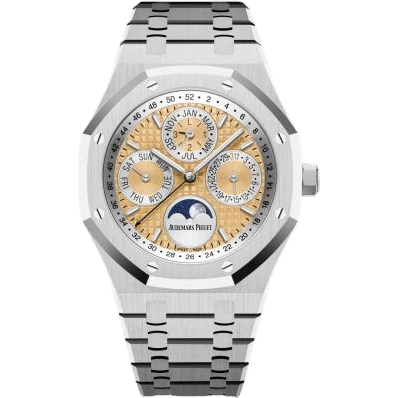 Royal Oak Perpetual Calendar 41 Platinum / Salmon