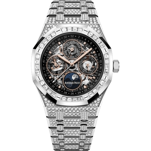 Royal Oak Perpetual Calendar 41 White Gold - Diamond / Skeleton