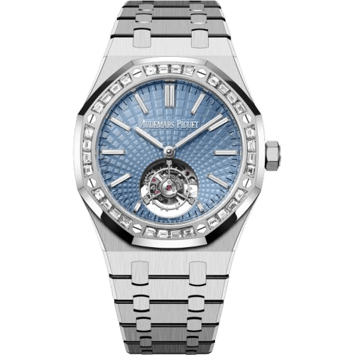 Royal Oak Self-Winding Flying Tourbillon Platinum / Baguette / Ice Blue