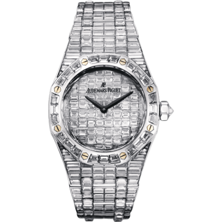 Royal Oak Lady White Gold / Baguette / Baguette