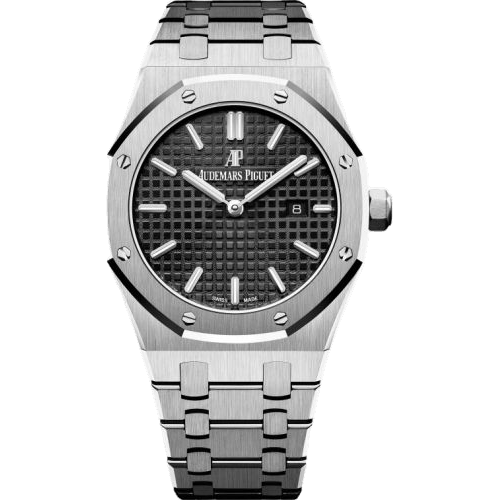 Royal Oak 67650 Quartz Stainless Steel / Black