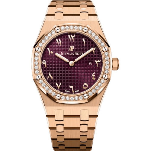 Royal Oak 67651 Quartz Pink Gold / Purple - Eastern Arabic