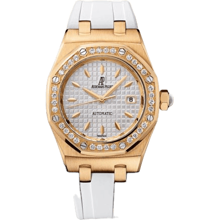 Royal Oak Selfwinding 77321 Pink Gold / Diamond / Silver / Rubber