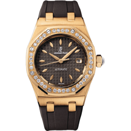 Royal Oak Selfwinding 77321 Pink Gold / Diamond / Brown / Rubber