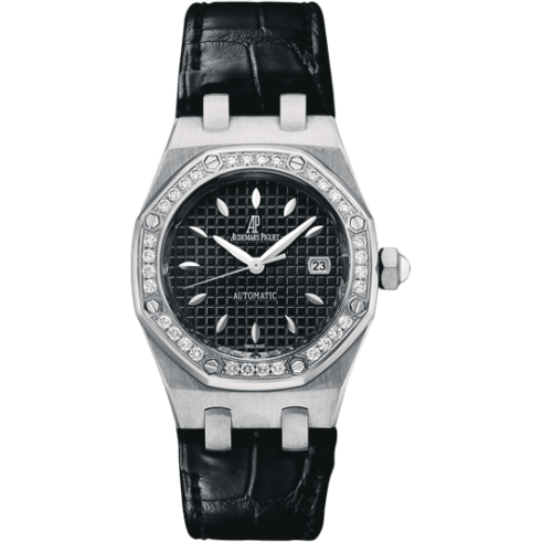 Royal Oak Selfwinding 77321 Stainless Steel / Diamond / Black / Alligator