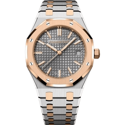 Royal Oak Selfwinding 34 Stainless Steel - Pink Gold / Grey / Bracelet