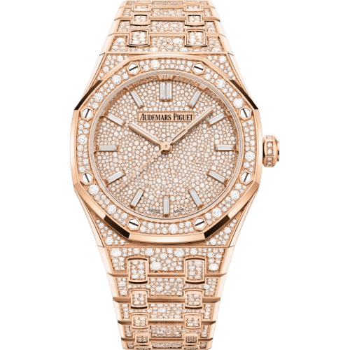 Royal Oak Selfwinding 34 Pink Gold - Snow-Set