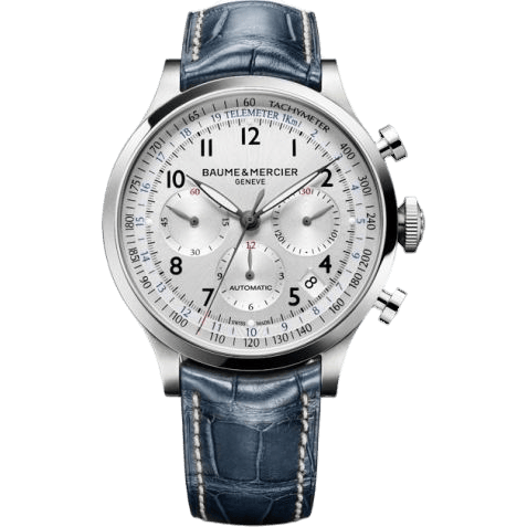 Capeland Chronograph 44 Silver / Alligator