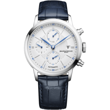 Classima Chronograph Stainless Steel / Silver / Alligator