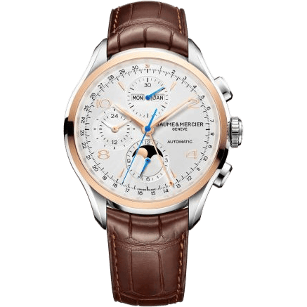 Clifton Chronograph Complete Calendar Stainless Steel / Red Gold / Silver / Strap
